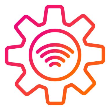 Gear Vektör Simgesi Tasarım İllüstrasyonu