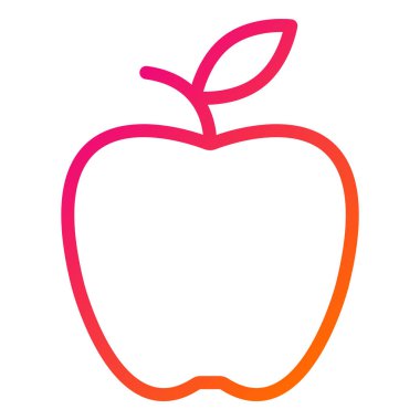 Apple Vektör Simgesi Tasarım İllüstrasyonu