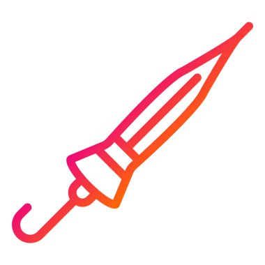 Kapalı şemsiye Vektör Simgesi Tasarım İllüstrasyonu