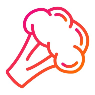 Brokoli Vektör Simgesi Tasarım İllüstrasyonu