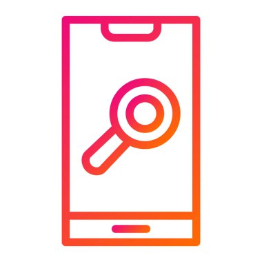 Araştırma Vektörü Simgesi Tasarım İllüstrasyonu