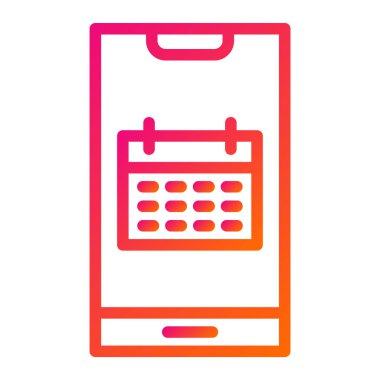 Takvim Vektörü Simgesi Tasarım İllüstrasyonu