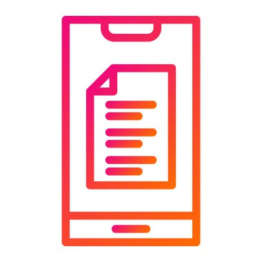 Not Vektörü Simgesi Tasarım İllüstrasyonu