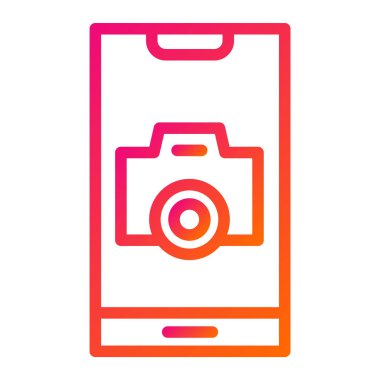 Kamera Vektörü Simgesi Tasarım İllüstrasyonu