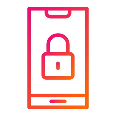 Kilit Vektörü Simgesi Tasarım İllüstrasyonu