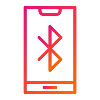 Bluetooth Vektör Simgesi Tasarım İllüstrasyonu