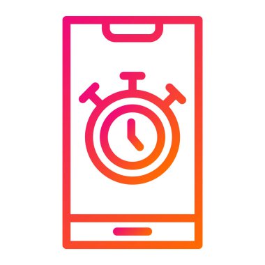 Stopwatch Vektör Simgesi Tasarım İllüstrasyonu