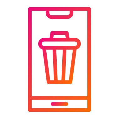 Bin Vektör Simgesi Tasarım İllüstrasyonu