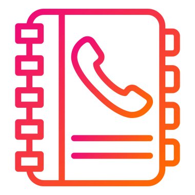 Kişiler kitabı Vektör Simgesi Tasarım İllüstrasyonu