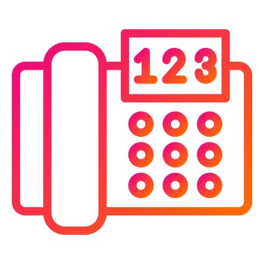 Telefon Vektörü Simgesi Tasarım İllüstrasyonu