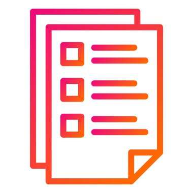 Belge Vektörü Simgesi Tasarım İllüstrasyonu