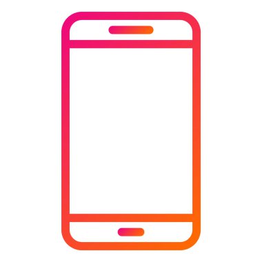 Akıllı Telefon Vektör Simgesi Tasarım İllüstrasyonu