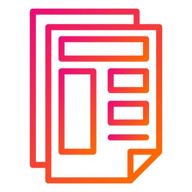 Şablon Vektör Simgesi Tasarım İllüstrasyonu