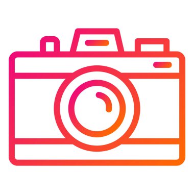 Kamera Vektörü Simgesi Tasarım İllüstrasyonu