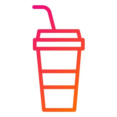 İçecek Vektörü Simgesi Tasarım İllüstrasyonu