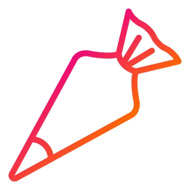 Hamur Torbası Vektör Simgesi Tasarım İllüstrasyonu