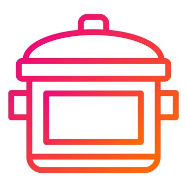 Tencere Vektör Simgesi Tasarım Çizimi