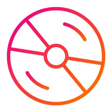 Cd Vektör Simgesi Tasarım İllüstrasyonu