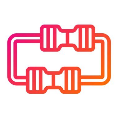 Direnç Vektörü Simgesi Tasarım İllüstrasyonu