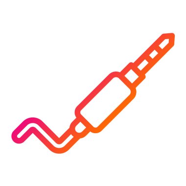 Ses Jack Vektör Simgesi Tasarım İllüstrasyonu