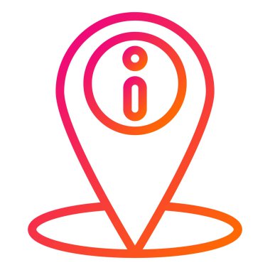 Konum bilgisi Vektör Simgesi Tasarım İllüstrasyonu