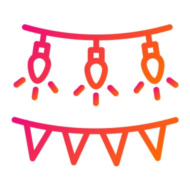 Dekorasyon Vektörü Simgesi Tasarım İllüstrasyonu