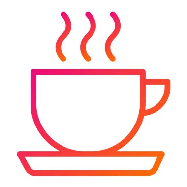 Cup Vektör Simgesi Tasarım Çizimi