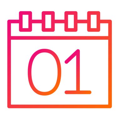 Takvim Vektörü Simgesi Tasarım İllüstrasyonu