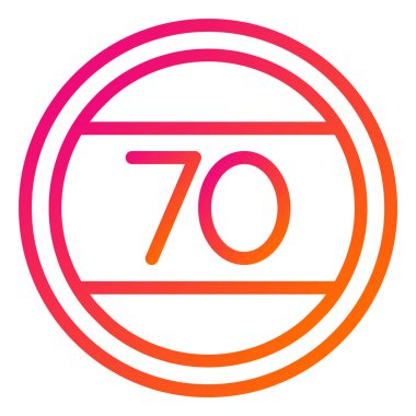 Hız sınırı Vektör Simgesi Tasarım İllüstrasyonu