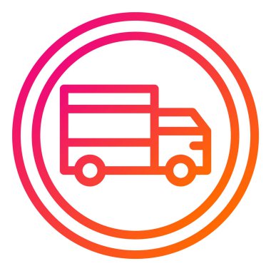 Kamyon Vektörü simgesi tasarımı illüstrasyonu