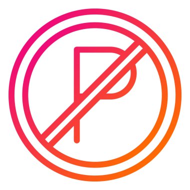 Otopark Vektörü Simgesi Tasarımı Çizimi Yok