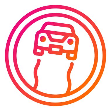 Kaygan Vektör Simgesi Tasarım İllüstrasyonu