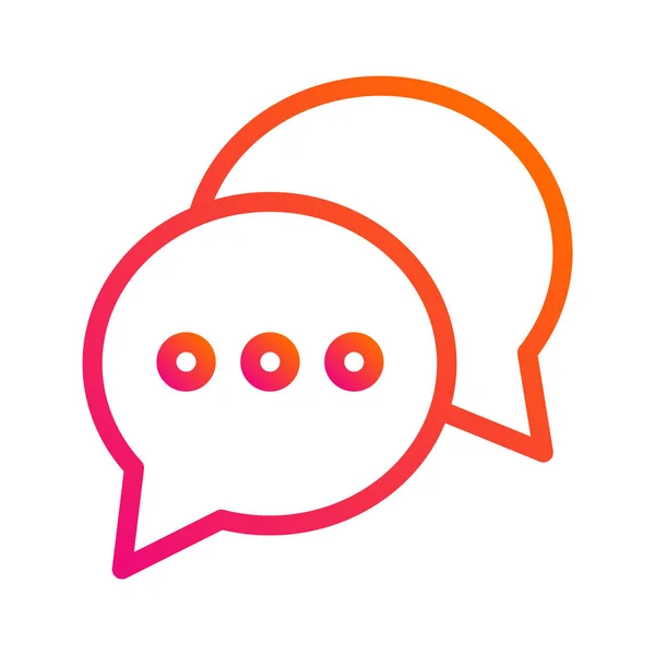 Chat Vector Icon Design — стоковый вектор