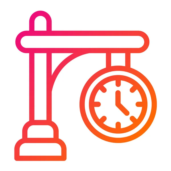 Ilustração Projeto Ícone Vetor Relógio —  Vetores de Stock