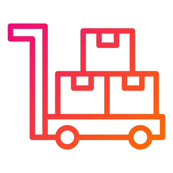 Trolley Vector Icon Design Illustration — Stock Vector