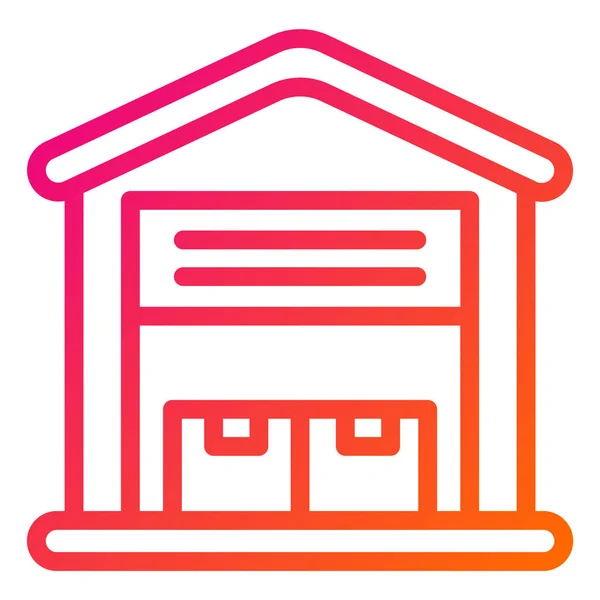 Warehouse Vector Icon Design Illustration — Stock Vector