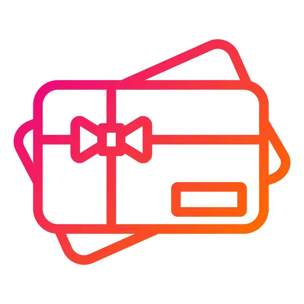 Gift Card Vector Icon Design Ilustração — Vetor de Stock