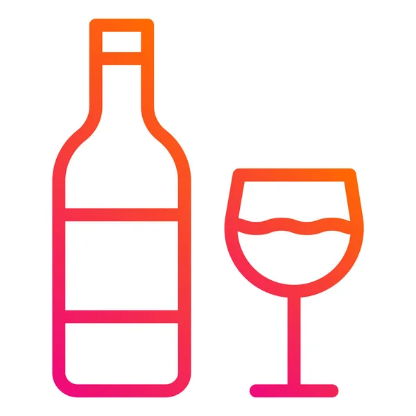 Wine Vector Icon Design Illustration — Stock Vector