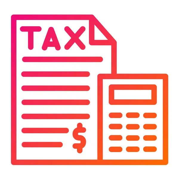 Tax Vector Icon Design Illustration — Stock Vector