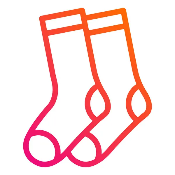 Obrázek Návrhu Vektorových Ikon Ponožek — Stockový vektor