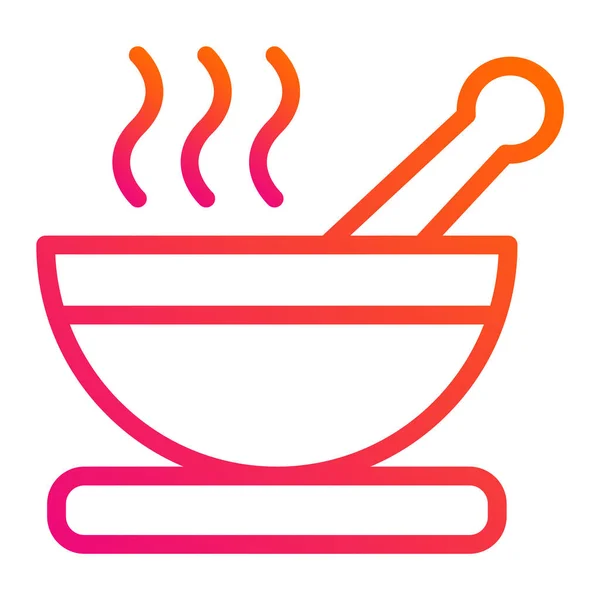 Soup Vector Icon Design Illustration — Stockvektor