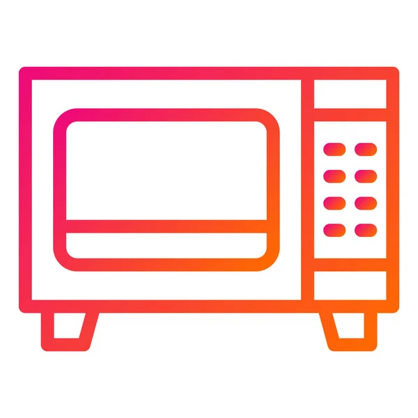 Microwave Vector Icon Design Illustration — Stock Vector