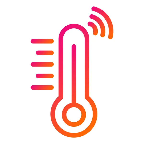 Thermometer Vector Icon Design Illustration — Stockvektor