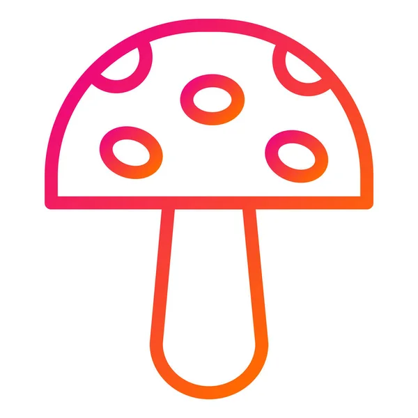 Εικονογράφηση Σχεδίασης Εικονοστοιχείων Mushroom Vector — Διανυσματικό Αρχείο