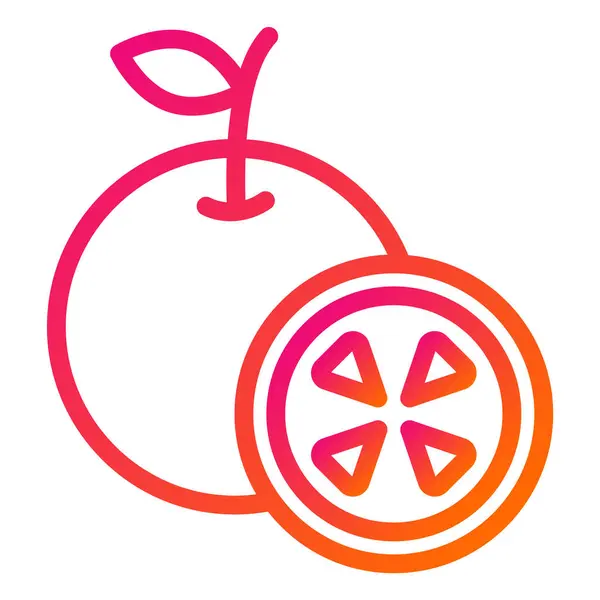 Illustration Conception Icône Vectorielle Orange — Image vectorielle