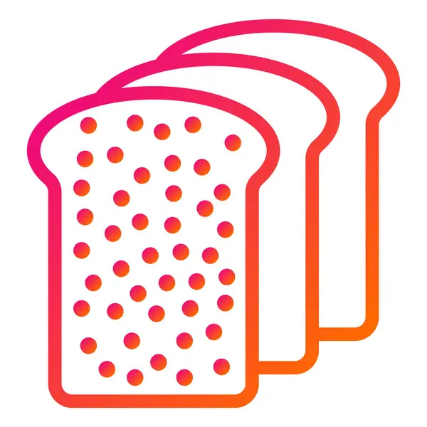 面包矢量图标设计示例 — 图库矢量图片