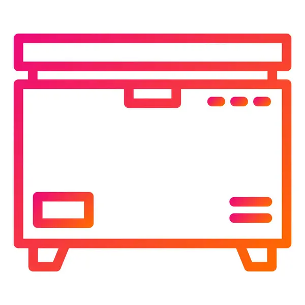 Ilustração Projeto Ícone Vetor Congelador — Vetor de Stock
