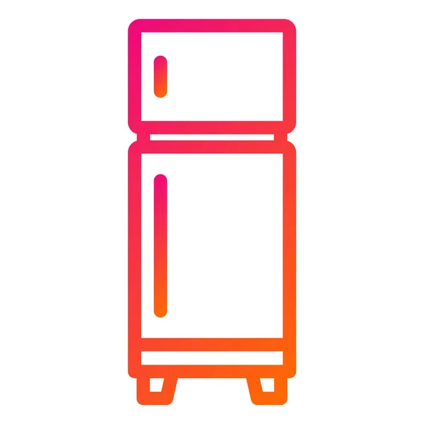 Buzdolabı Vektörü Simgesi Tasarım Llüstrasyonu — Stok Vektör