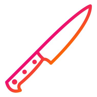 Bıçak Vektörü Simgesi Tasarım İllüstrasyonu