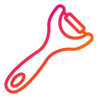 Peeler Vektör Simgesi Tasarım Çizimi